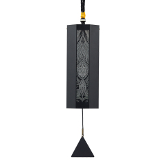 Hluru Wind Chime 8 Notes, Octagon 8 Bars Meditation Series Single Swing