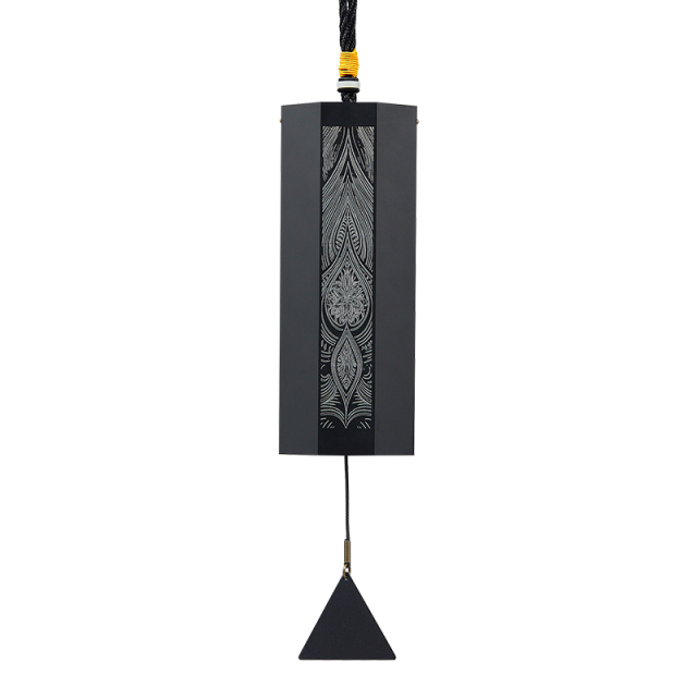Hluru Wind Chime 8 Notes, Octagon 8 Bars Meditation Series Single Swing