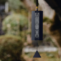 Hluru Wind Chime 8 Notes, Octagon 8 Bars Meditation Series Single Swing