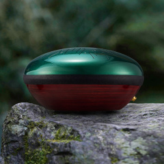 Hluru Microalloyed Steel and High-Quality Wooden Tongue Drum 12'' 10 Notes - EQ Healing