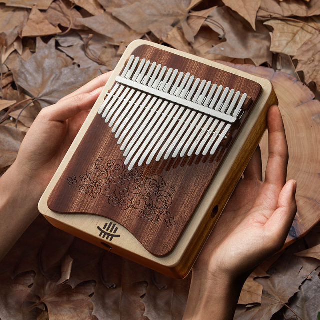 Hluru 21 Keys C Major Kalimba for Early Childhood Education - DoubleLayer of Wah-Wah