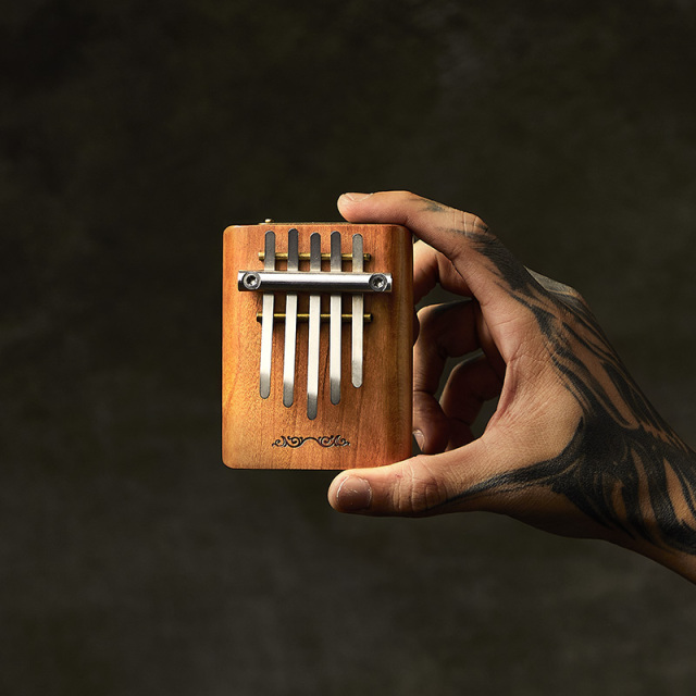 Hluru Cherry Wood 5 keys Mini Kalimba For MusicTherapy - Perfection Season Series
