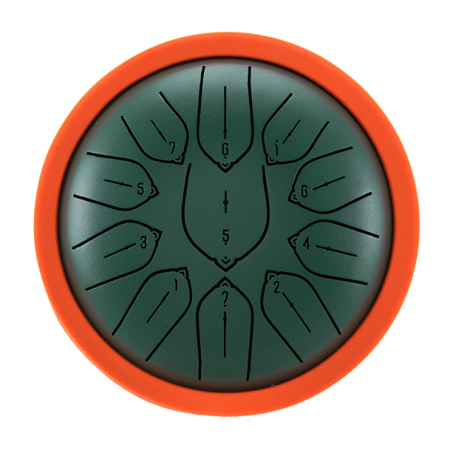 Huashu 11 notes 6" D5 Major Carbon Steel Tongue Drum For Sound Healing - Harmonic Disc