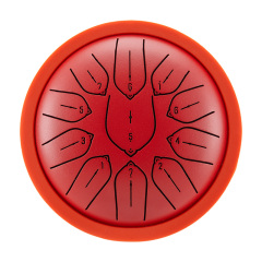 Huashu 11 notes 6" D5 Major Carbon Steel Tongue Drum For Sound Healing - Harmonic Disc