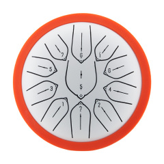 Huashu 11 notes 6" D5 Major Carbon Steel Tongue Drum For Sound Healing - Harmonic Disc