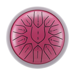 Huashu 11 notes 6" D5 Major Carbon Steel Tongue Drum For Sound Healing - Harmonic Disc