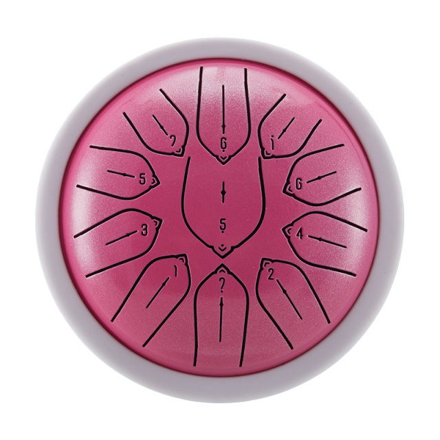 Huashu 11 notes 6" D5 Major Carbon Steel Tongue Drum For Sound Healing - Harmonic Disc