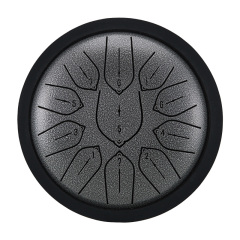 Huashu 11 notes 6" D5 Major Carbon Steel Tongue Drum For Sound Healing - Harmonic Disc