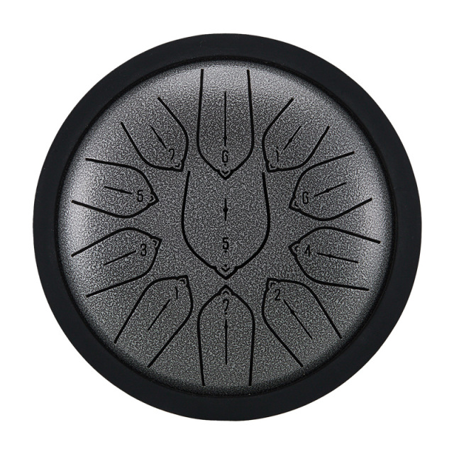 Huashu 11 notes 6" D5 Major Carbon Steel Tongue Drum For Sound Healing - Harmonic Disc