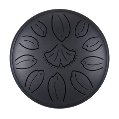 Huashu 11 notes 6" C5 Major Carbon Steel Tongue Drum For Yoga -Golden Ginkgobiloba