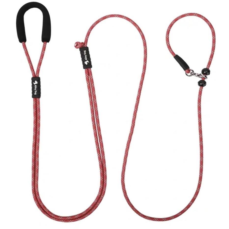 AlloyDog Multifunctional Dog Leash – Adjustable Rope Slip Lead for Small, Medium, and Large Dogs, No-Pull Training P Leash with Soft Handle & 360° Swivel Clip