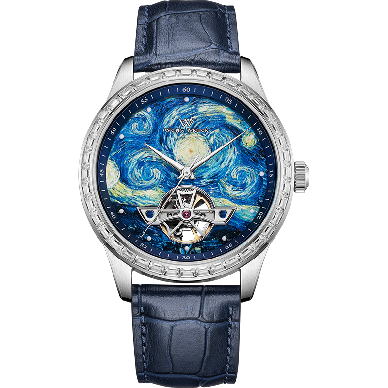 Starry Night Series Automatic Watch·steel strap