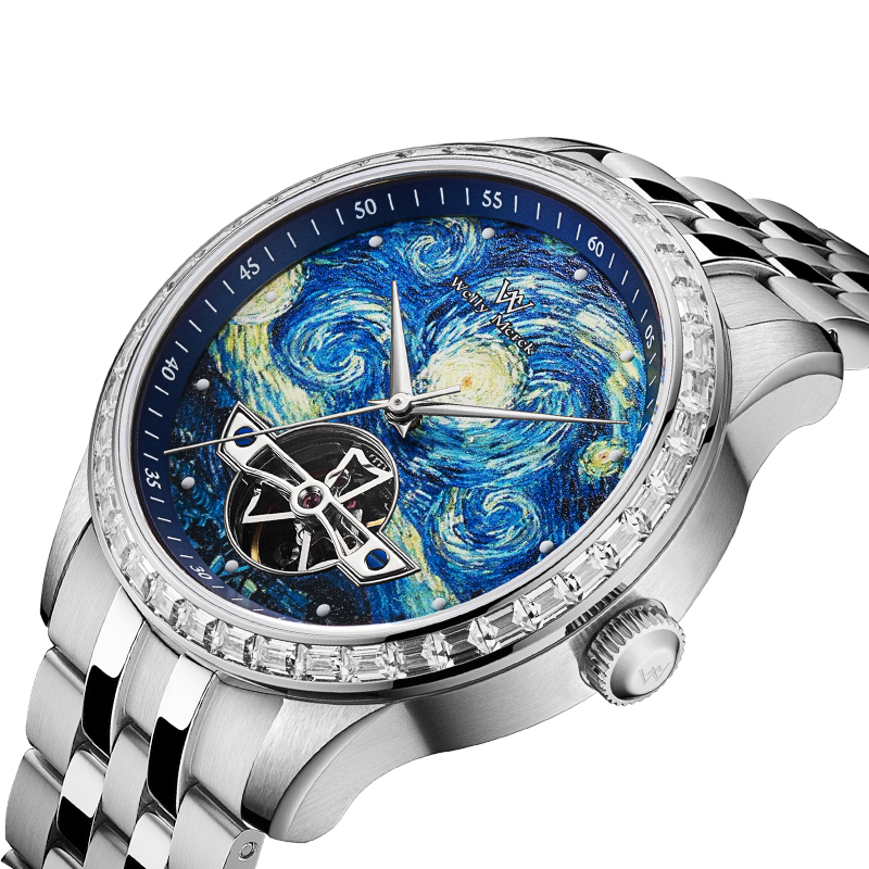 Starry Night Series Automatic Watch·steel strap