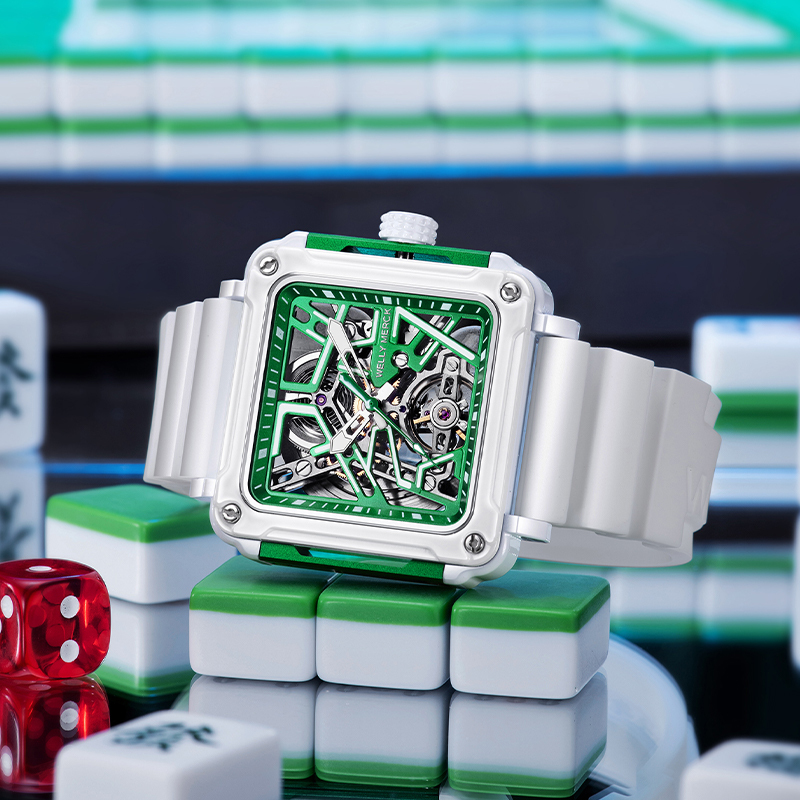 Mahjong Series Skeleton Mechanical Watch