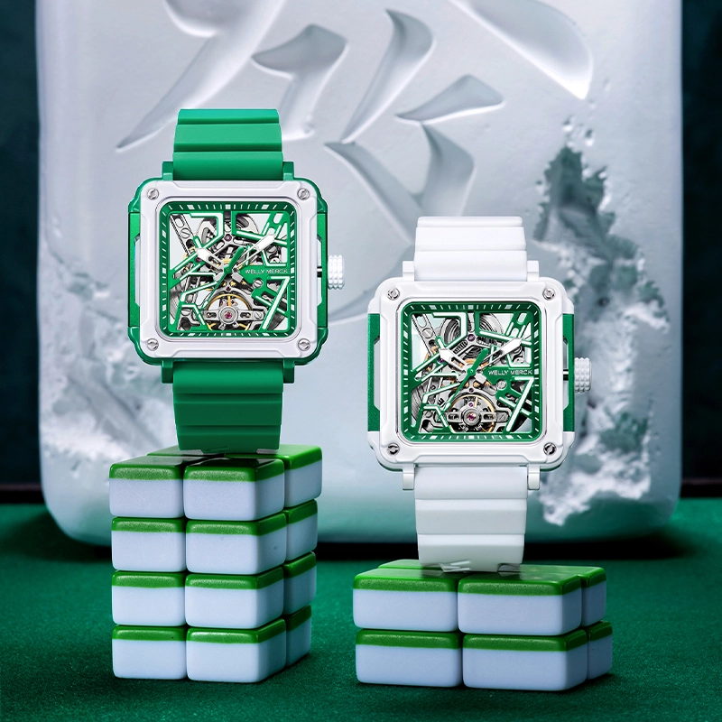 Mahjong Series Skeleton Mechanical Watch