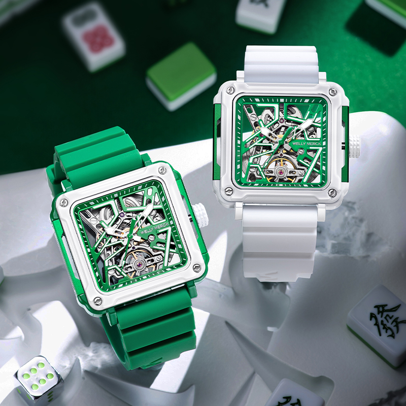 Mahjong Series Skeleton Mechanical Watch