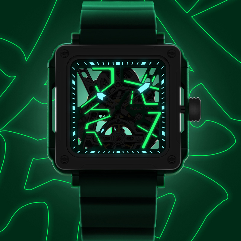 Mahjong Series Skeleton Mechanical Watch