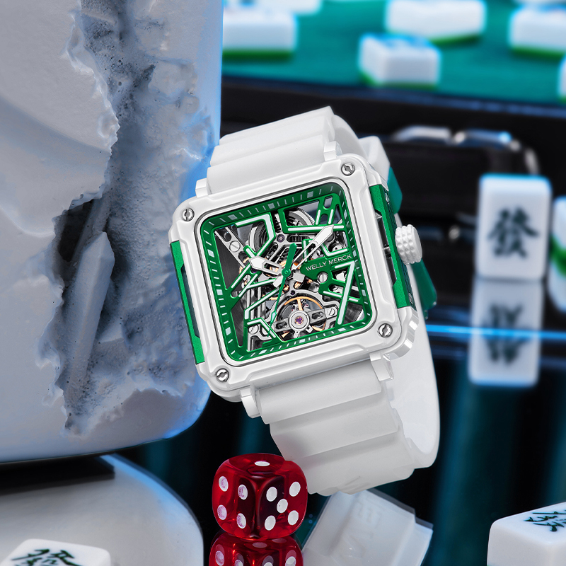 Mahjong Series Skeleton Mechanical Watch