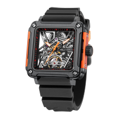 Black Case × Black Dial / Black Rubber Strap