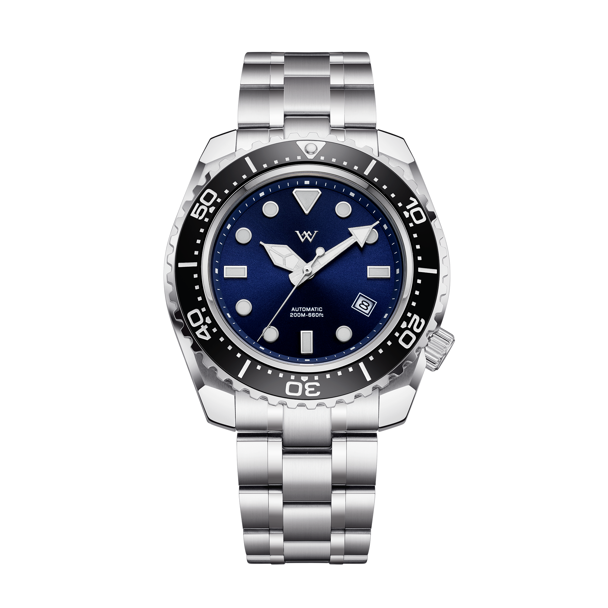 エイトマン　アルバウォッチ AVI-8 Spitfire Lock Japanese Meca-Quartz Chronograph, Blue Dial