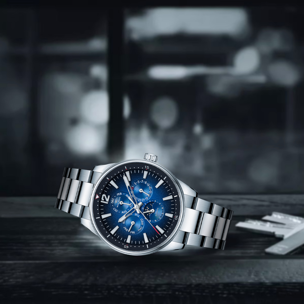 WM160 Chronograph Pilot Watch - Men's Automatic Mechanical ST1652 42 mm Chronograph Calendar