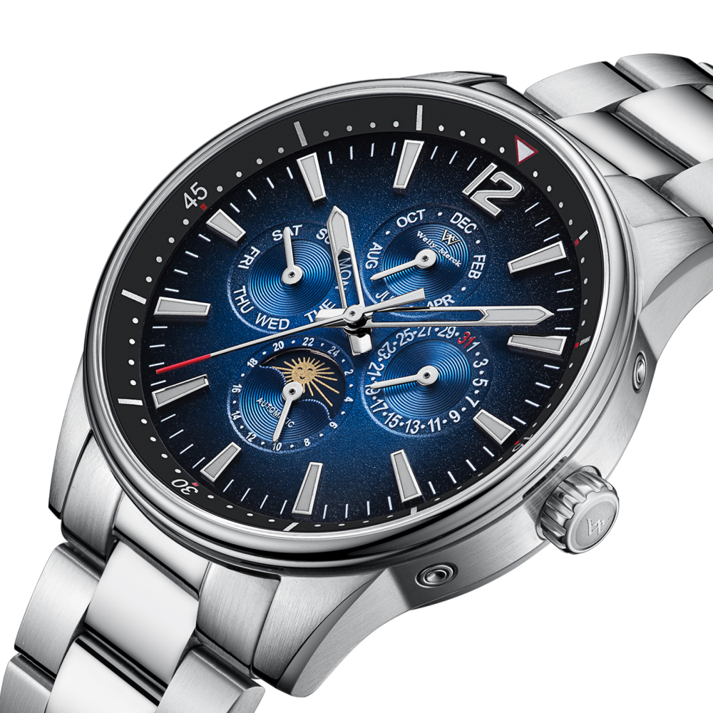 WM160 Chronograph Pilot Watch - Men's Automatic Mechanical ST1652 42 mm Chronograph Calendar