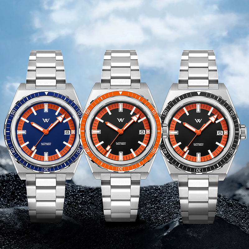 WM194 - WM Watch NH35 Sapphire Crystal Glass with AR Coating 20Bar Glass Bezel Men's Automatic Mechanical  Watch