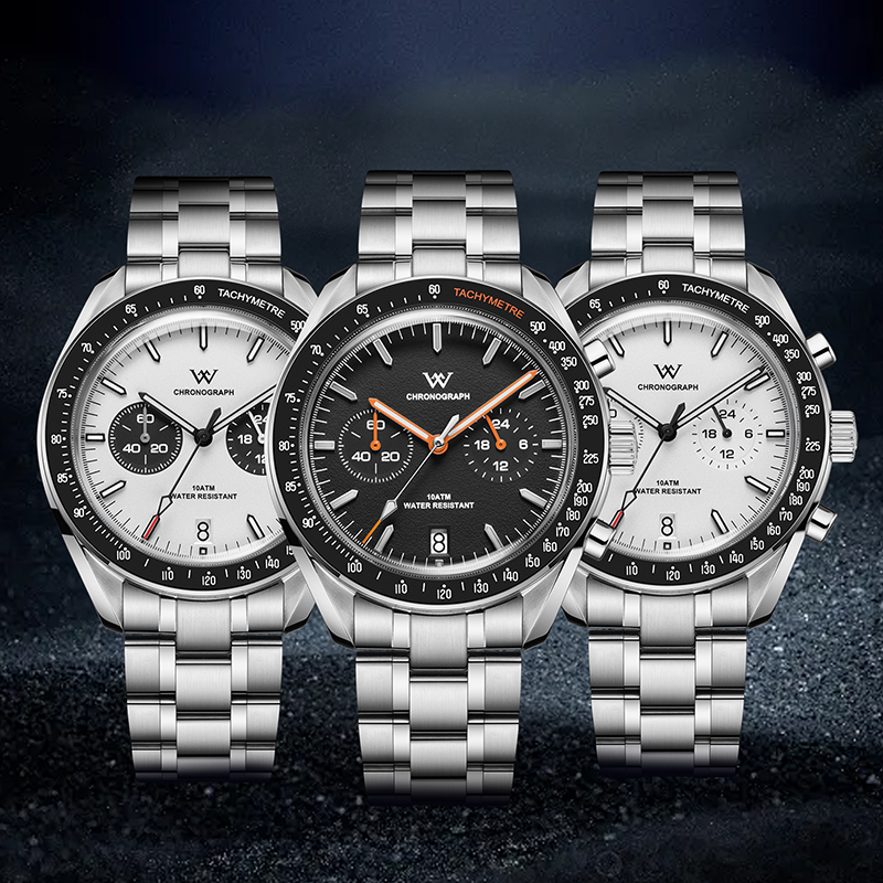 WM191 Chronograph Watch VK64 Quartz Watch 10ATM Men's Watch