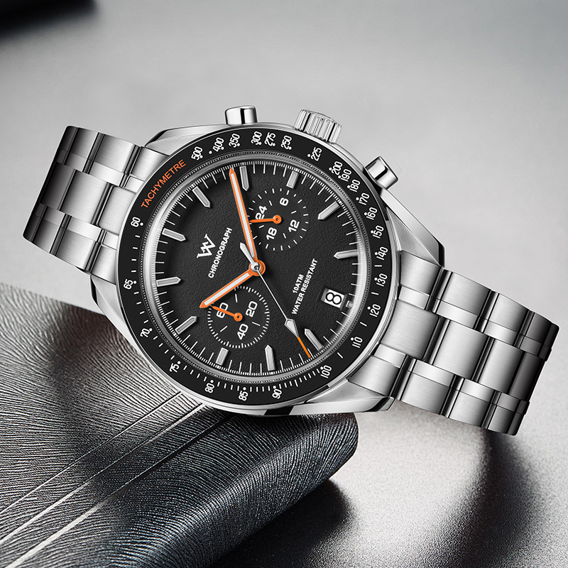 WM191 Chronograph Watch VK64 Quartz Watch 10ATM Men's Watch