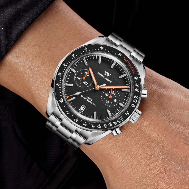 WM191 Chronograph Watch VK64 Quartz Watch 10ATM Men's Watch