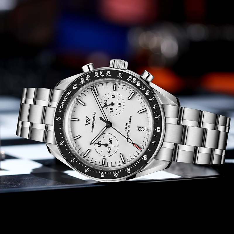 WM191 Chronograph Watch VK64 Quartz Watch 10ATM Men's Watch