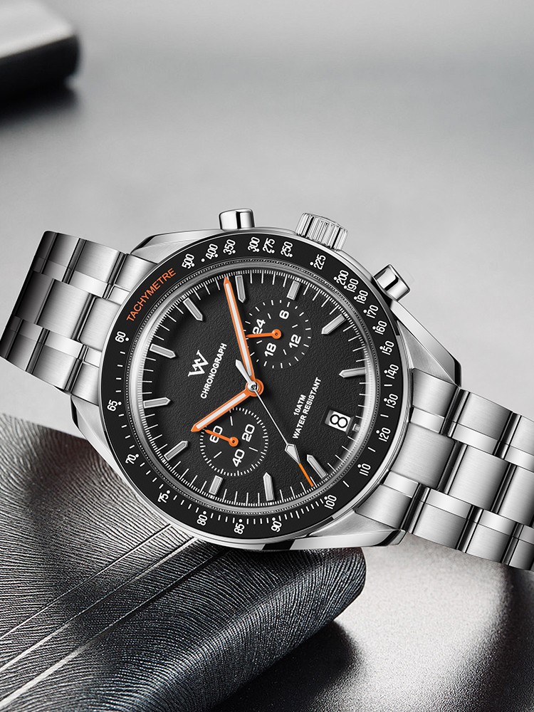 WM191 Chronograph Watch VK64 Quartz Watch 10ATM Men's Watch