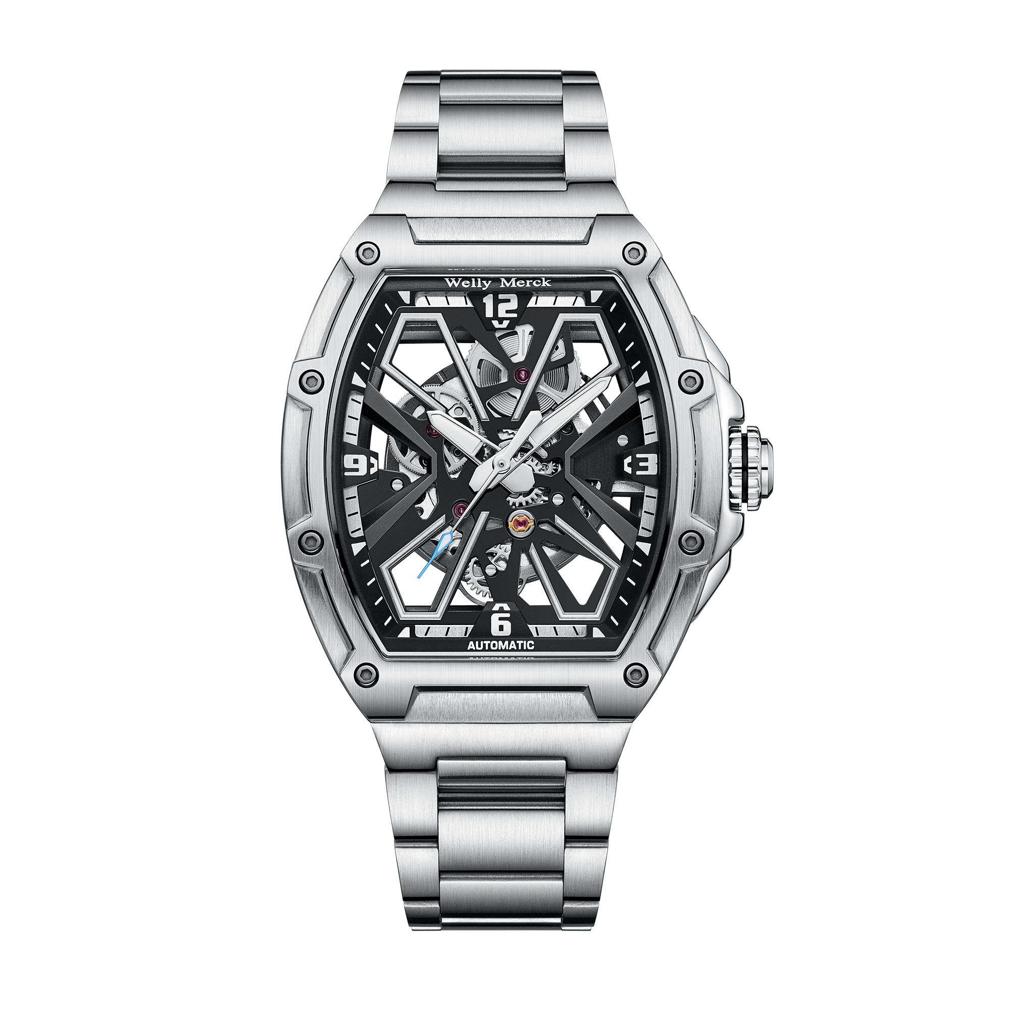 WM180 Skeleton Watch 40.5x47mm MIYOTA 6T27 5BAR Men's Automatic Watch