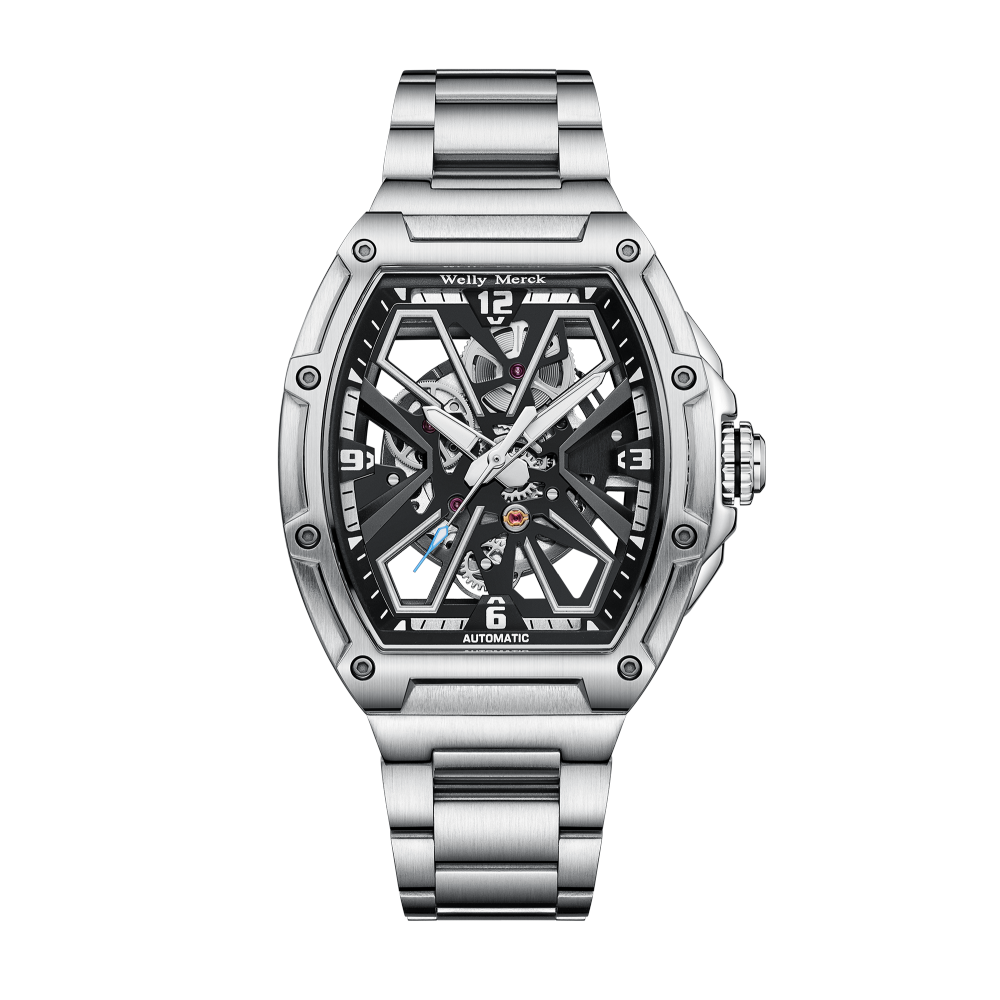 WM180 Skeleton Watch 40.5x47mm MIYOTA 6T27 5BAR Men's Automatic Watch