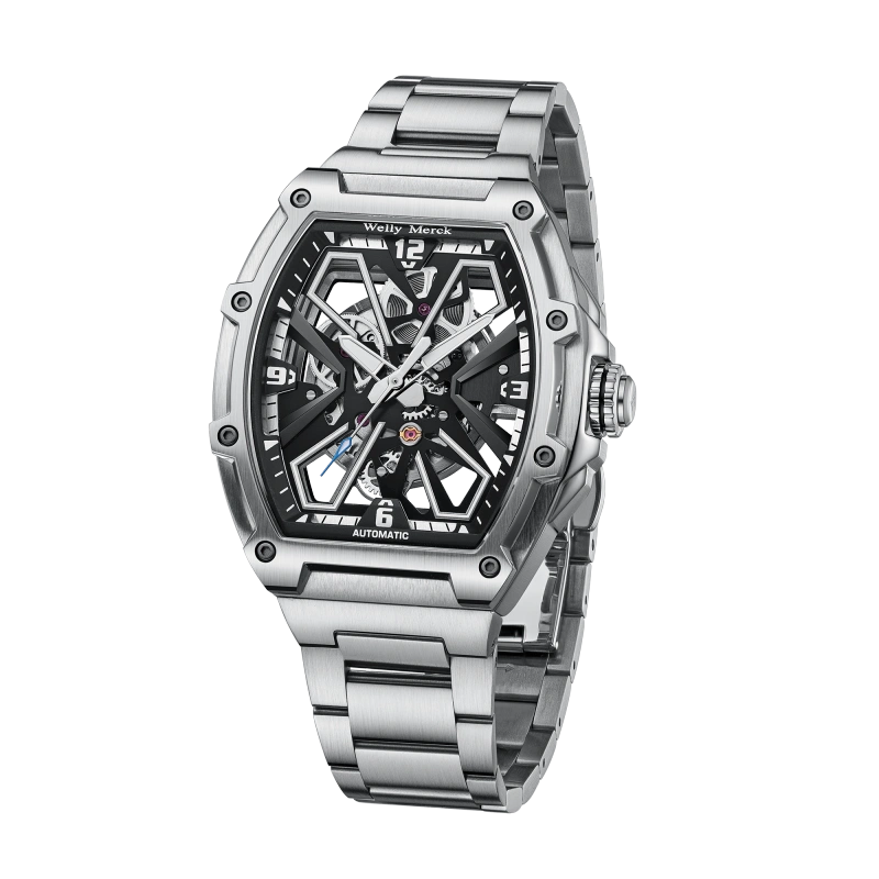 WM180 Skeleton Watch 40.5x47mm MIYOTA 6T27 5BAR Men's Automatic Watch