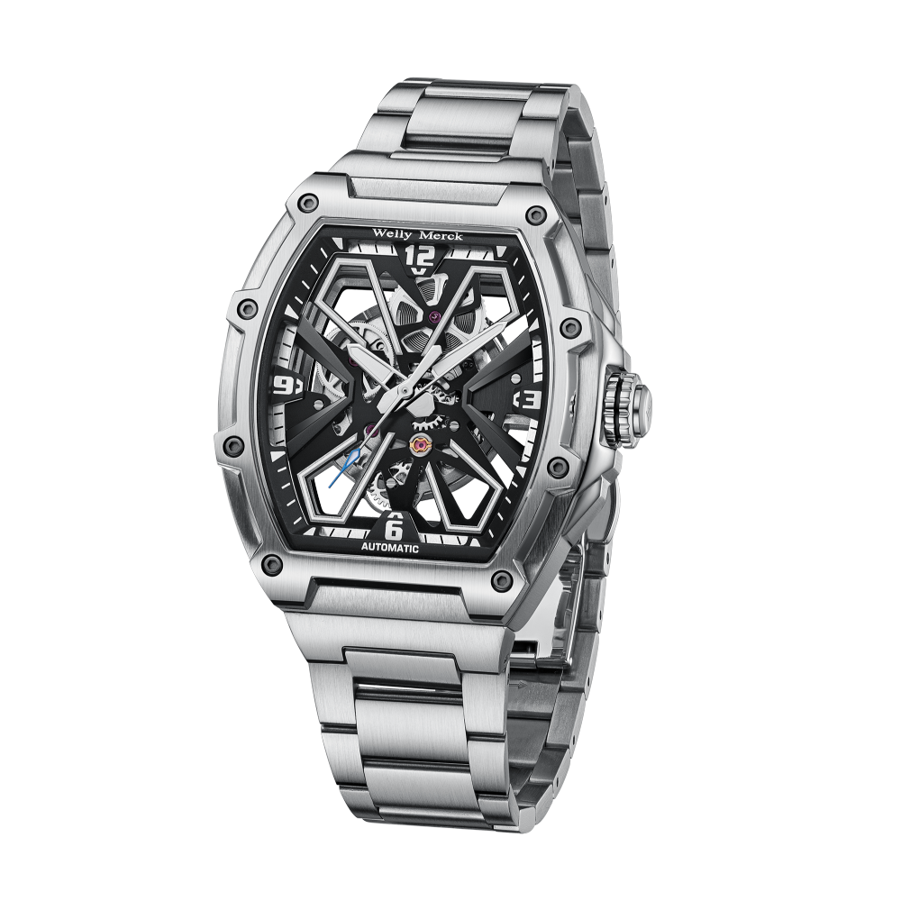 WM180 Skeleton Watch 40.5x47mm MIYOTA 6T27 5BAR Men's Automatic Watch