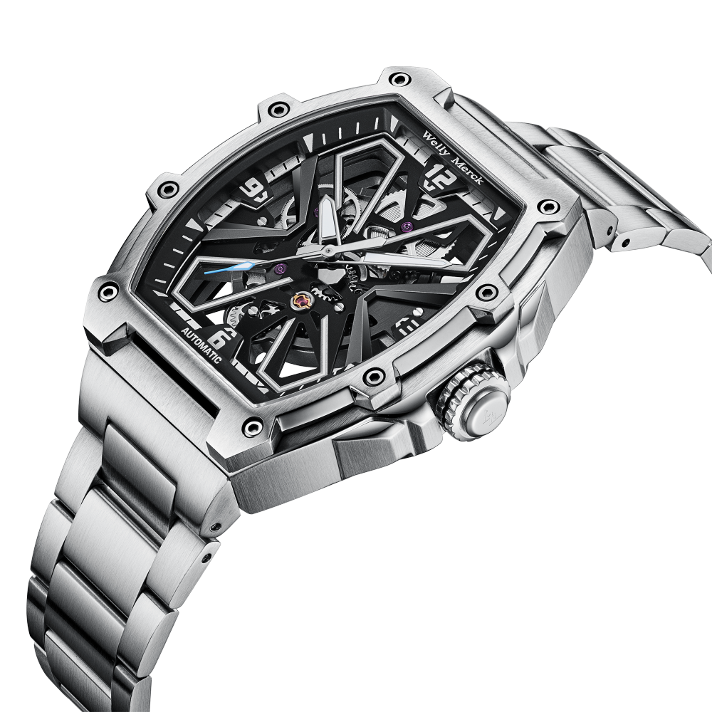 WM180 Skeleton Watch 40.5x47mm MIYOTA 6T27 5BAR Men's Automatic Watch