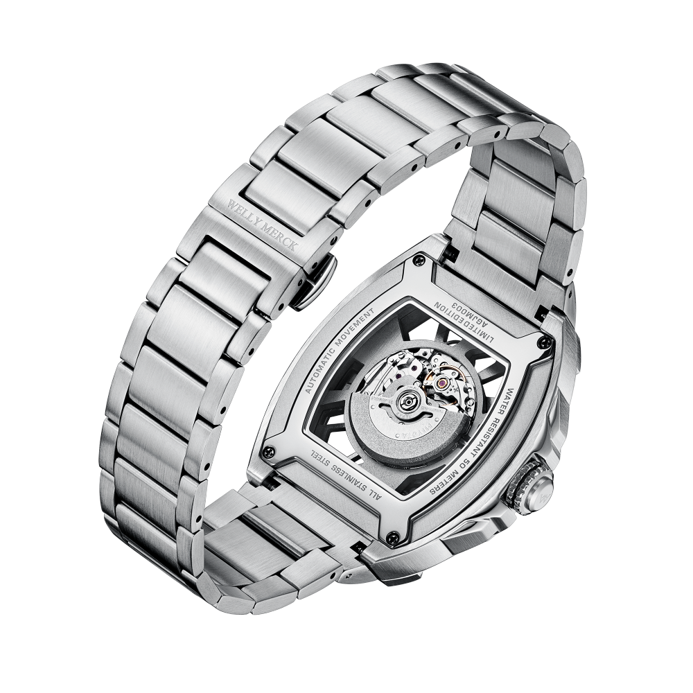 WM180 Skeleton Watch 40.5x47mm MIYOTA 6T27 5BAR Men's Automatic Watch