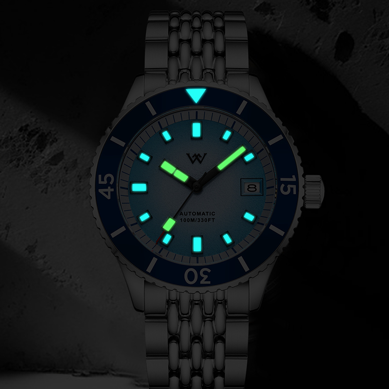 WM212 Sparkle Grain Gradient Dial Watch 41mm NH35 Sapphire Crystal Glass with AR Coating 10ATM Men's Automatic Watch