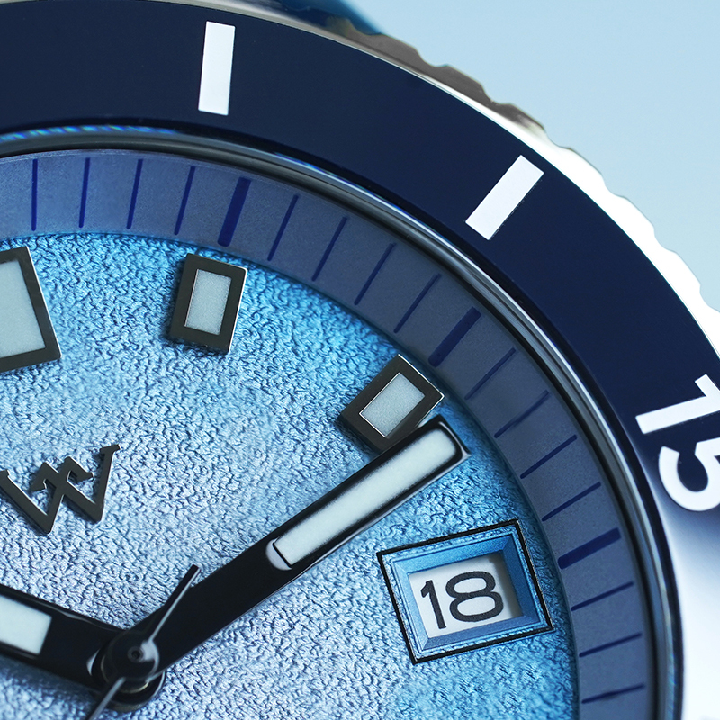 WM212 Sparkle Grain Gradient Dial Watch 41mm NH35 Sapphire Crystal Glass with AR Coating 10ATM Men's Automatic Watch