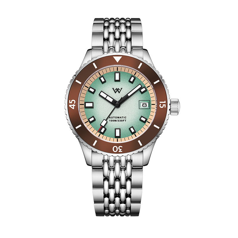 WM212 Sparkle Grain Gradient Dial Watch 41mm NH35 Sapphire Crystal Glass with AR Coating 10ATM Men's Automatic Watch
