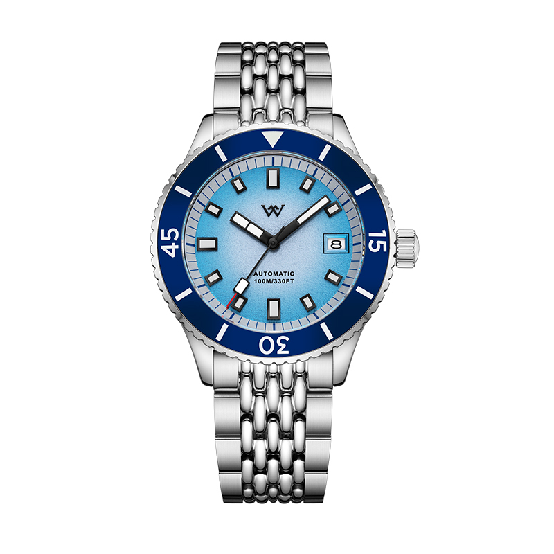 WM212 Sparkle Grain Gradient Dial Watch 41mm NH35 Sapphire Crystal Glass with AR Coating 10ATM Men's Automatic Watch