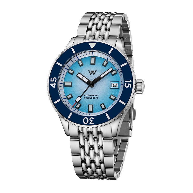 WM212 Sparkle Grain Gradient Dial Watch 41mm NH35 Sapphire Crystal Glass with AR Coating 10ATM Men's Automatic Watch