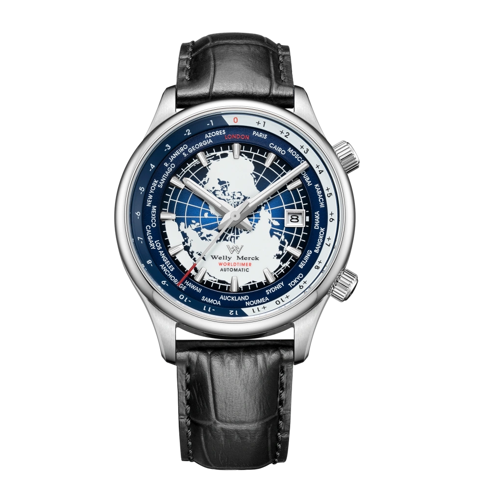 World Time Business Series Automatic Watch·steel strap