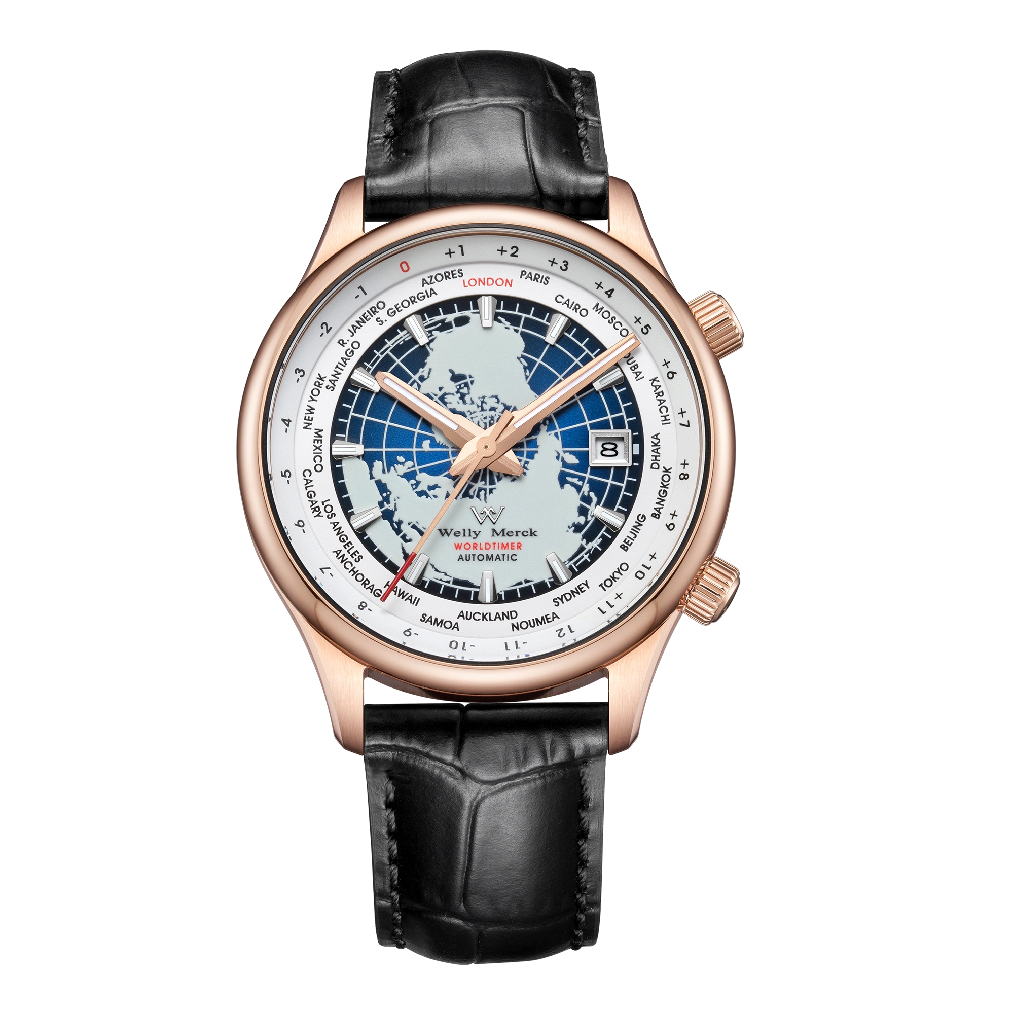 World Time Business Series Automatic Watch·steel strap