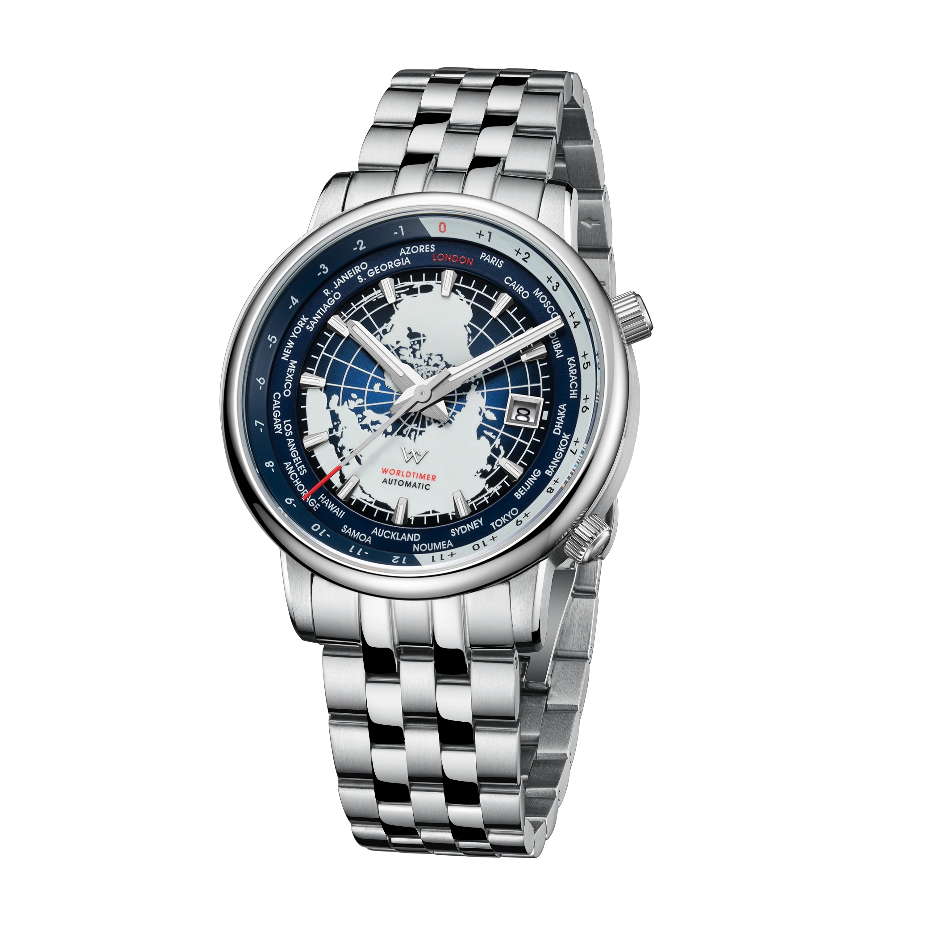 World Time Business Series Automatic Watch·steel strap