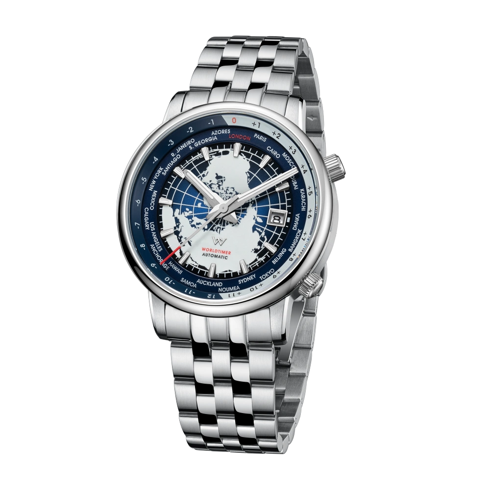 World Time Business Series Automatic Watch·steel strap