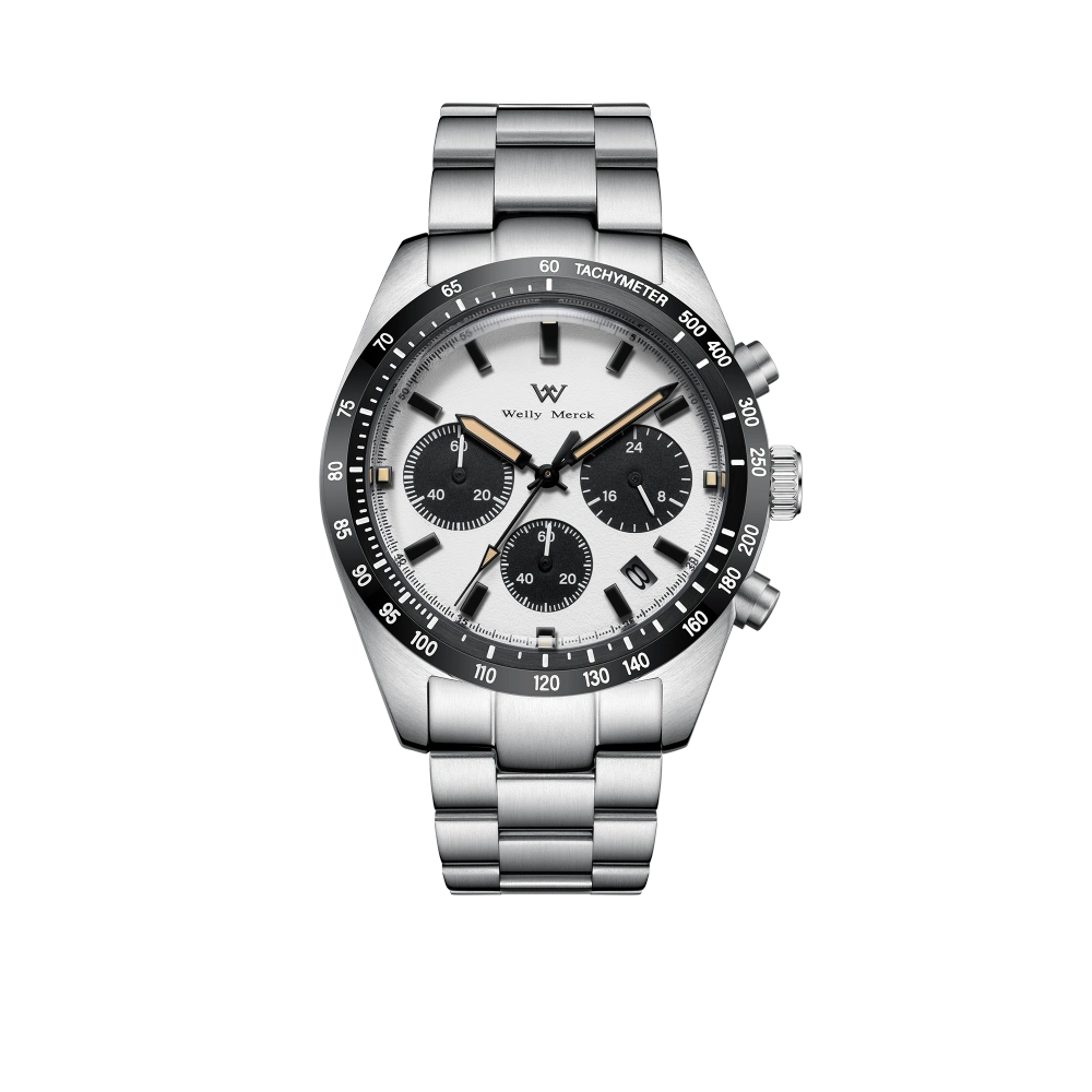 WM176 chronograph 39mm VD53 Quartz Watch 10Bar Men's Casual