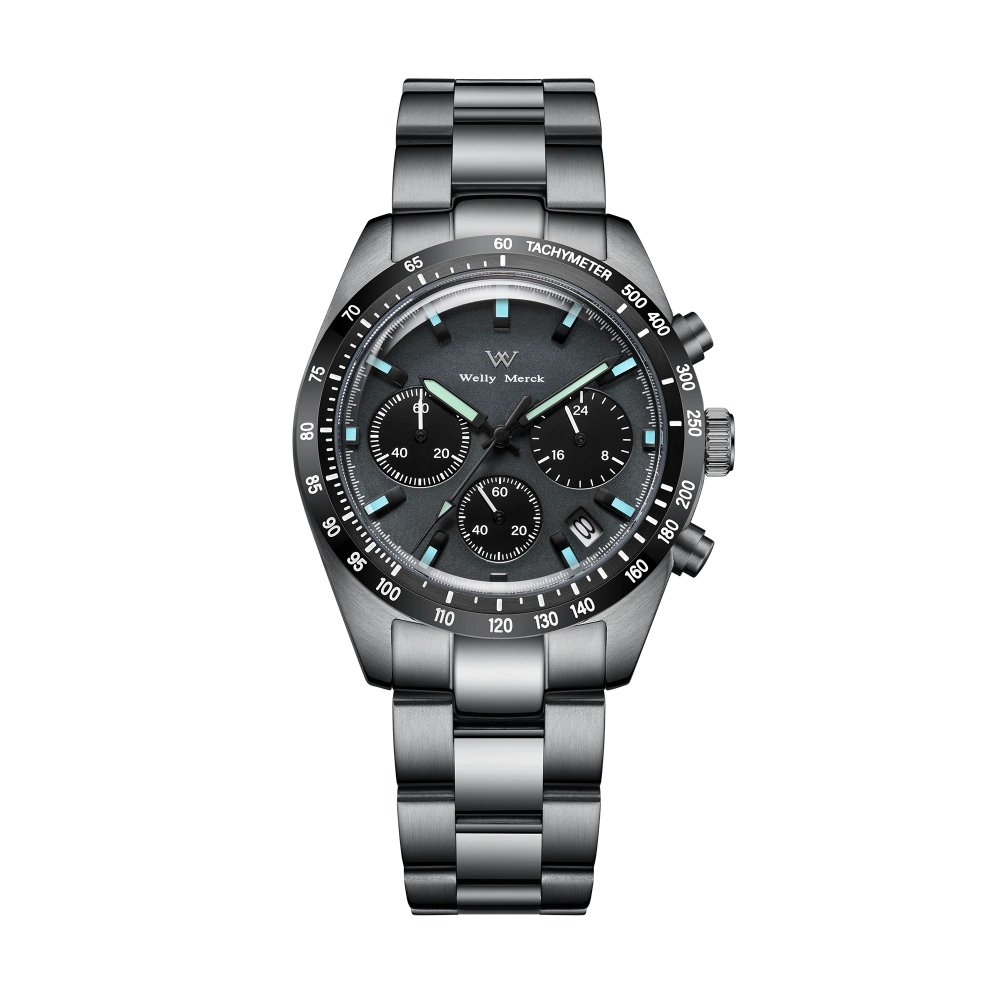 WM176 chronograph 39mm VD53 Quartz Watch 10Bar Men's Casual