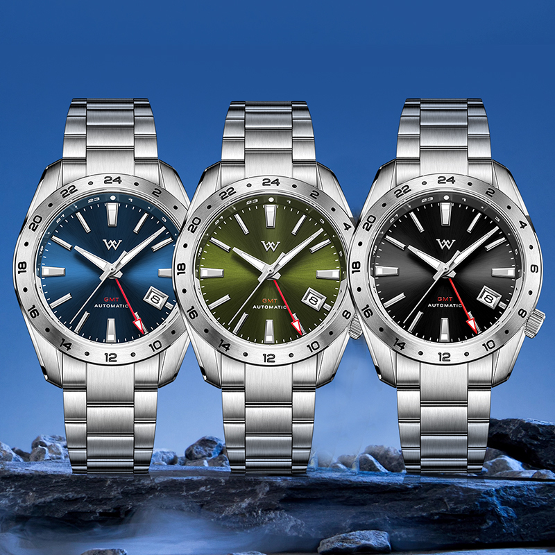 WM193 GMT Watch 40.5mm NH34 20Bar Sapphire Crystal Glass with AR Coating Men's Automatic Watch